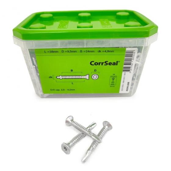 Саморезы Essve WingScrew CorrSeal 4.8x38 TX25 (Потай, флюгель, 250шт)