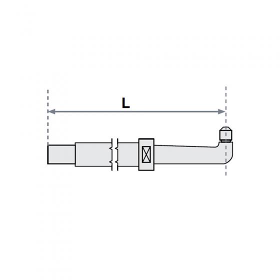 Нижнее плечо прямое O 40 х 200мм для серии SG 36-42 Fubag [31051]