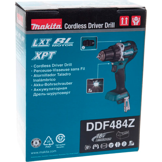 Аккумуляторная дрель-шуруповёрт Makita DDF484Z